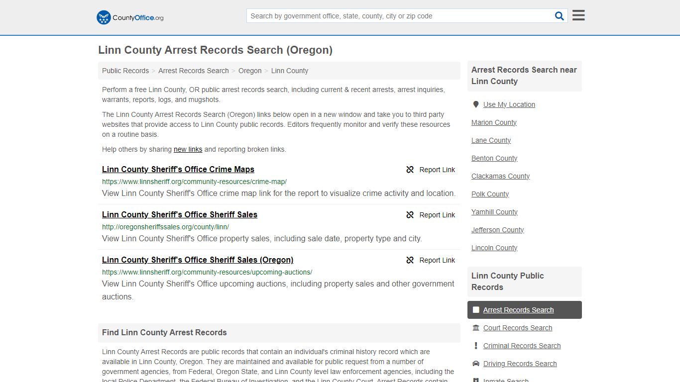 Arrest Records Search - Linn County, OR (Arrests & Mugshots)